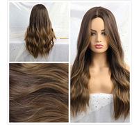 Parrucche Anteriori Sintetiche Liu Hai Parrucca A Onde Lunghe Parrucca Per Feste Cosplay Lady 150% Densità Capelli Sintetici In Fibra Resistente Al Calore,I (A)