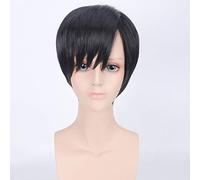 Parrucche Attacco Titan Eren Jaeger Per uomo Corto Fibre sintetiche per capelli sintetici Avatar del re Parrucca cosplay + Cappellino parrucca PL-253-1