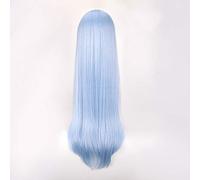 Parrucche Biamoxer Ram Rem Re: La vita in un mondo diverso da zero Parrucca Cosplay Rosa Blu 80 cm Capelli sintetici lunghi dritti per adulti PL-6902