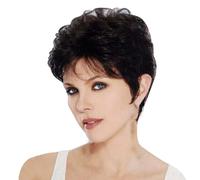 Parrucche bionde corte da donna, parrucche Bob corte dritte taglio folle dorate, capelli sintetici naturali lisci parrucca quotidiana Cosplay partito, brasiliano pannolino capelli con frangia