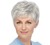 Parrucche bionde corte da donna, parrucche Bob corte dritte taglio folle dorate, capelli sintetici naturali lisci parrucca quotidiana Cosplay partito, brasiliano pannolino capelli con frangia