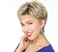 Parrucche Bionde Pixie Cut Per Le Donne, Non Deformabili Parrucche Corte Soffici Con Frange Stile Naturale Parrucche Per Costumi Di Partito Cosplay