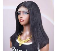 Parrucche Bob corte diritte Parrucche frontali in pizzo per capelli umani 13x4 Parrucca per capelli umani al 100% Parrucca Bob a densità 200% Parrucche Bob corte 4x4 per le donne