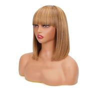 Parrucche Bob Diritte Per Capelli Umani Con Frangia Remy Made For Women Parrucca BOB Hightlight