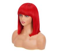 Parrucche Bob Diritte Per Capelli Umani Con Frangia Remy Made For Women Parrucca BOB Hightlight