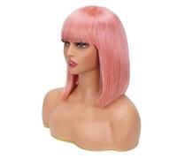 Parrucche Bob Diritte Per Capelli Umani Con Frangia Remy Made For Women Parrucca BOB Hightlight