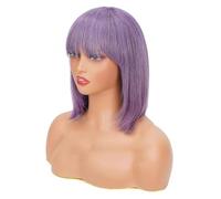 Parrucche Bob Diritte Per Capelli Umani Con Frangia Remy Made For Women Parrucca BOB Hightlight