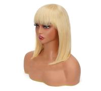 Parrucche Bob Diritte Per Capelli Umani Con Frangia Remy Made For Women Parrucca BOB Hightlight