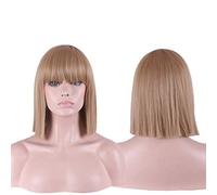 Parrucche Bob dritte sintetiche da 12 pollici per donne GHK Parrucca cosplay corta per donna blu nera bianca viola grigia Femmina bionda in fibra ad alta temperatura