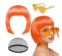 Parrucche Bob per le donne - Copricapo al neon gioco di ruolo | Parrucca di gioco di ruolo,Per le signore e le ragazze feste del costume convenzioni fumetti mascherata spettacoli concerto carnevale e