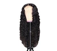 Parrucche brasiliane capelli naturali, parrucca frontale a punta trasparente senza colla, attaccatura dei capelli naturale, riccioli brasiliani con volume al 150% e lunghezza