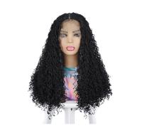Parrucche Capelli ricci, copertura for la testa a lunghezza divisa da donna