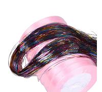 Parrucche Capelli Tinsel Bling Extension Glitter Sparkly Highlight Streak Night Club Party - MultiOperazione facile