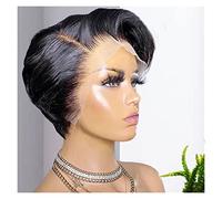 Parrucche Capelli Umani Parrucca capelli umani dritti 13x1 HD Parrucche anteriori del pizzo trasparente for parrucche di pizzo parte della donna Parrucche Da Donna