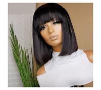 Parrucche Capelli Umani Parrucca con i capelli dai capelli dritti parrucche for capelli umani for le donne Parrucche Da Donna(10inches)