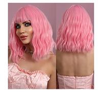 Parrucche Capelli Umani Parrucca corta Parrucca bionda for donna Parrucca for capelli sintetica da festa quotidiana con fibra resistente al calore Parrucche Da Donna(MW1042-803)
