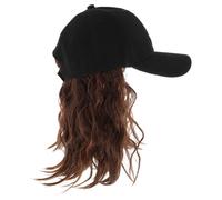 Parrucche Cappello Per Donne Berretto Da Baseball Con Capelli Ricci Pesca