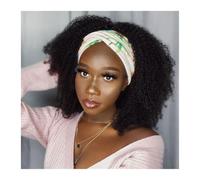 Parrucche con fascia for donna Capelli umani lisci senza colla Parrucca economica autunnale Capelli naturali brasiliani Remy fatti a macchina(Afro Kinky Curly,24inches)