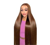 parrucche con frangia ordinata per le donne Parrucche anteriori in pizzo color cioccolato 13x6 Capelli umani Densità 250% Linea sottile prepizzicata ricci ondulati(24inches)