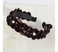 Parrucche con treccia a lisca di pesce, Fasce for capelli, Temperamento migliorato, Trecce intrecciate con perle, Accessori for capelli antiscivolo, Accessori for capelli con denti antiscivolo da donn