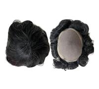 Parrucche coprenti per la calvizie da uomo, Protesi con capelli grigi Parrucca di capelli naturali 100% capelli umani Remy indiani Sistema di toupee capillare da uomo Attaccatura dei capelli,Parrucch