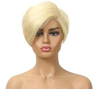 Parrucche Corte In Pizzo Per Capelli Umani Bob Diritte Per Donne Capelli Remy Brasiliani Capelli Remy Senza Colla #613 PART#6inch