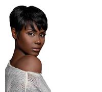Parrucche corte per donne nere Parrucche vergini brasiliane Parrucche completamente realizzate Parrucche Pixie Cut per donne