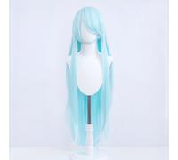 Parrucche Cosplay - 100cm Ice Blue Frangia Generica Liscia