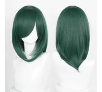 Parrucche Cosplay - 40cm Dark Green Generica Liscia