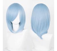 Parrucche Cosplay - 40cm Light Blue Generica Liscia