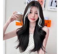 Parrucche Cosplay - 70cm Lolita Dark Brown White Long Natural Wave