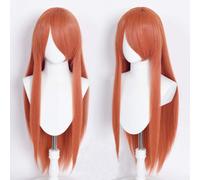 Parrucche Cosplay - 80cm Orange Red Generica Liscia