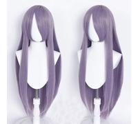 Parrucche Cosplay - 80cm Purple Gray Generica Liscia