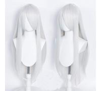 Parrucche Cosplay - 80cm Silver White Generica Liscia