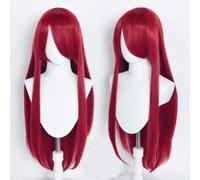Parrucche Cosplay - 80cm Wine Red Generica Liscia