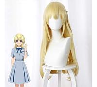 Parrucche cosplay anime Comic 22/7 Parrucca cosplay Sakura Fujima Parrucca sintetica resistente al calore lunga diritta gialla Accessorio cosplay