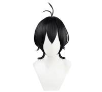 Parrucche Cosplay Anime Da Uomo Per Chinen Miya Capelli Sintetici Corti Neri Resistenti Al Calore Festa Di Natale Di Halloween