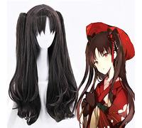 Parrucche Cosplay Anime Fate Stay Night Parrucche Tohsaka Rin Cosplay Parrucca sintetica resistente al calore Festa di Carnevale di Halloween