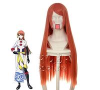 Parrucche cosplay anime Gintama Kagura parrucche lunghe arancione resistente al calore in fibra di capelli Perucas parrucca del costume di Halloween KUZZ036W