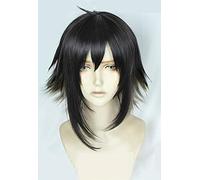 Parrucche Cosplay Arknights Courier Nero Gradiente Breve Parrucca sintetica per capelli ad alta temperatura in fibra sintetica + Cappellino per parrucca Corriere taglia unica