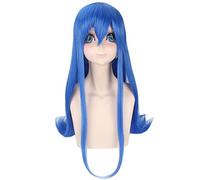 Parrucche Cosplay Cosplay per capelli sintetici resistenti al calore Capelli sintetici Wendy Marvell Wendy Marvell Blu Parrucca lunga