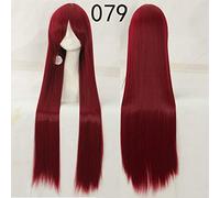 Parrucche cosplay di Halloween Lolita per capelli sintetici da 39 cm lunghi rettilinei da 39 '' Accessori per costumi di Halloween Parrucche + Cappellino 79