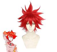 Parrucche Cosplay Karna Super Fate/grand Order Parrucca capelli corti rossi ad alta temperatura per FGO Halloween Party Carnival Taglia unica Karna