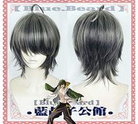 Parrucche Cosplay Kuwana Gou Gioco Touken Ranbu Parrucca in costume anime in fibra di capelli resistente al calore a breve sfumatura
