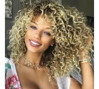 Parrucche Cosplay Parrucca da donna afro ondulata X3M7 SM Parrucca per capelli l