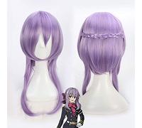 Parrucche Cosplay Seraph of the End Hiiragi Shinoa per donna Donna Parrucca per capelli finti lunghi 60 cm 23,6"Anime Vendita viola