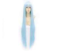 Parrucche Cosplay sintetiche lunghe dritte blu ghiaccio da 100 cm Kuroko Tetsuya Kousetsusamonji Franwolds/Parrucche costume Phoo Blu ghiaccio