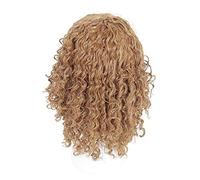 Parrucche cosplay testa lanuginosa esplosiva Capelli ricci Cosplay Parrucche sintetiche termoresistenti Parrucche da donna per feste di carnevale di Halloween Colore scuro