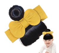 Parrucche da bowknot baby bowknot | della parrucca da bombe per bambini | per copricapo elastici per la pelle per le celebrazioni delle celebrazioni da genitore-figlio