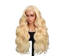 Parrucche da donna Parrucche for capelli umani 13x6 frontali in pizzo HD 220 Densità Onda sciolta Prepizzicata Festa quotidiana(26inches)